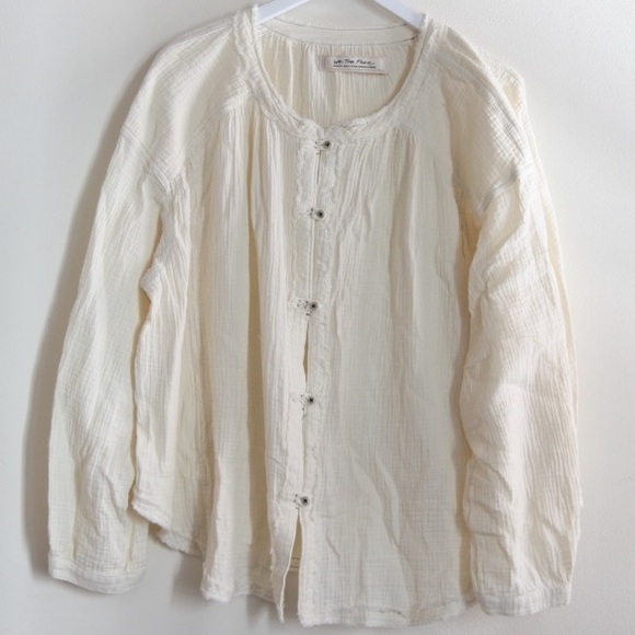 (A11) Free People Moving Mountains Front Tie Button, Size Small, NWT - Picture 3 of 8